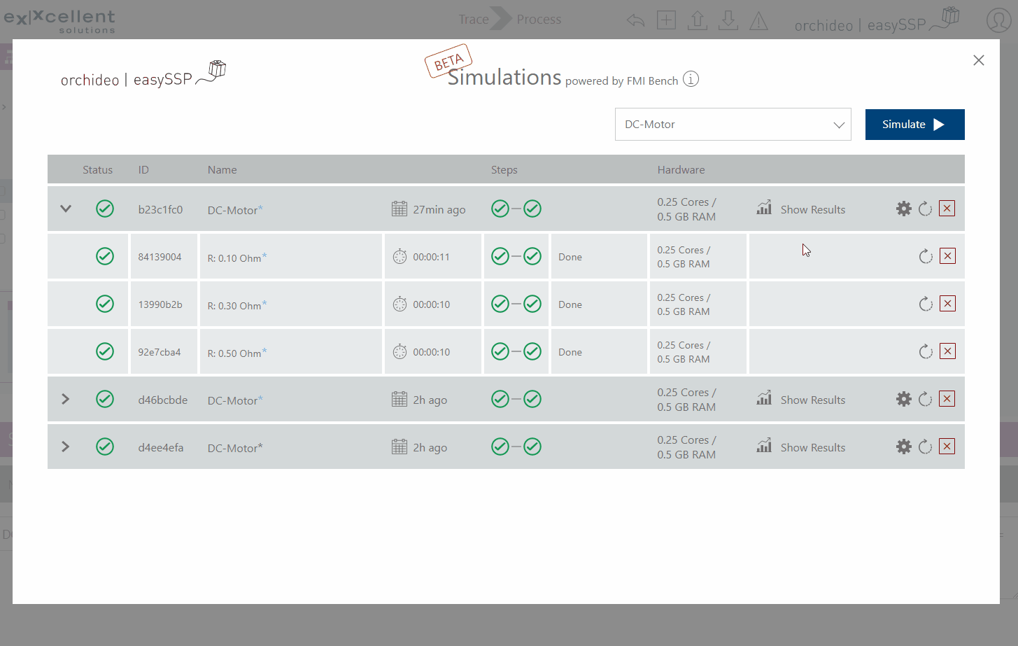 easySSP Open and show results