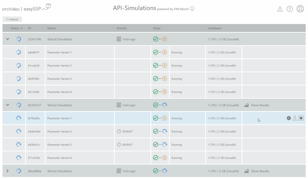 orchideo | easySSP Simulation API